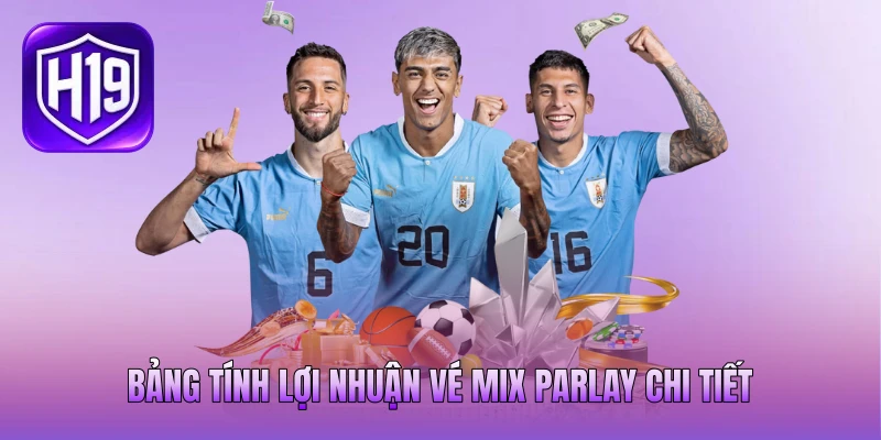 Bảng tính lợi nhuận vé Mix Parlay chi tiết Bảng tính lợi nhuận vé Mix Parlay chi tiết