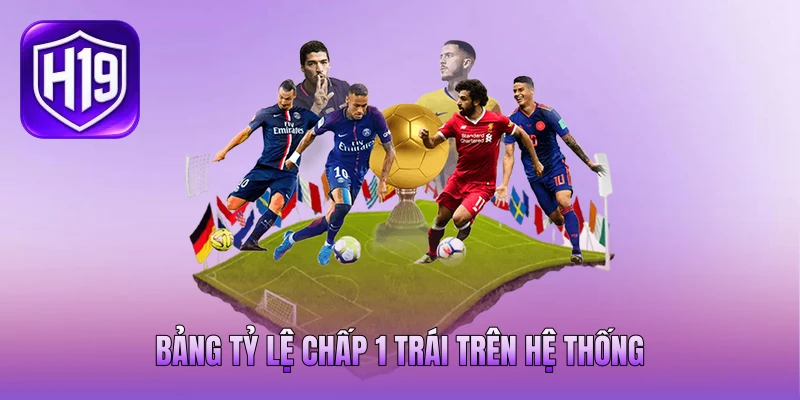 Bảng tỷ lệ chấp 1 trái trên hệ thống