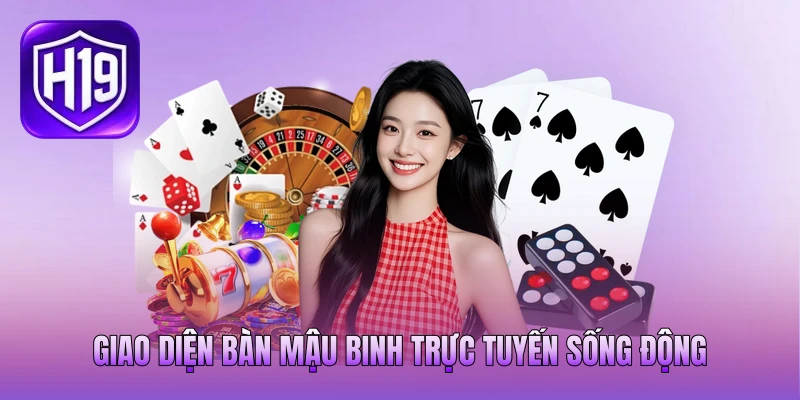 Giao diện bàn mậu binh trực tuyến sống động Giao diện bàn mậu binh trực tuyến sống động